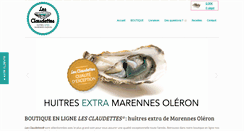 Desktop Screenshot of huitres-lesclaudettes.com