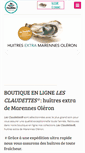 Mobile Screenshot of huitres-lesclaudettes.com